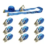 10 Pack 2" X 20' E-track Ratchet Tie Down Strap Truck Trailer Enclosed Cargo Van. Fixed Price $103.30.