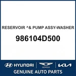 2006-2014 Kia Sedona Reservoir & Pump Assembly-washer Oem New 986104D500. Fixed Price $313.88.