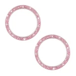2 Pcs Car Bling Engine Start Ring Decal, Crystal Double Rhinestone Pink,. Fixed Price $9.60.