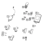 Dodge 68234958AA Keyless Entry Transmitter. Fixed Price $208.21.