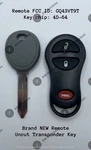 New! Dodge/jeep Keyless Entry Remote Fob GQ43VT9T & Transponder 4D64 Chip. Fixed Price $24.99.