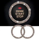 Whaletail 2PCS Bling Crystal Rhinestone Car Engine Start Ring Stickers, Key I.... Fixed Price $11.86.
