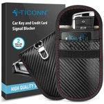 Ticonn 2PK Faraday Bag For Key Fob, 3.5''X5.0'' Cage Protector, Car Rfid. Fixed Price $24.99.