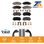 Front Rear Ceramic Brake Pads & Parking Shoe Kit For Honda Pilot Ridgeline Acura. Fixed Price $99.39.