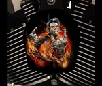 Harley Davidson Custom Horn Cover Touring Dyna Softail Sportster M8 Johnny Cash. Fixed Price $139.99.