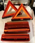 Signal-stat Emergency Roadside Warning Hazard Triangle Lot Of 5 James King & Co. Fixed Price $39.99.