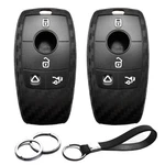 Infipar 2PCS Compatible With Mercedes Benz Key Universal, Carbon Fiber Black. Fixed Price $21.91.