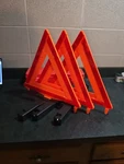 Cartman Pack Warning Triangle Dot Approved, Identical 3PK Orange Case. Fixed Price $31.99.