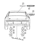 Genuine Mopar Rear Fascia Wiring 4806478AA. Fixed Price $50.05.