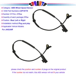 For Jaguar Xj Xf Xkr Abs Wheel Speed Sensor Set Of 2 Rear Left Right Side. Fixed Price $23.27.