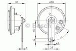 Genuine Bosch Air Horn - 0986320111. Fixed Price $10.94.