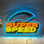 Super Neon Sign For Wall Decor, No Limit Led Light Speed-blue. Fixed Price $44.78.