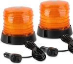 2X Led Strobe 12V Amber Warning Lights Emergency Flashing Beacon Trucks. Fixed Price $29.99.